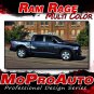 2016 Dodge Ram RAGE Multi-Color Truck Bed 3M Vinyl Graphics Decals Stripes M21