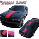 Redline Center Hood Rally Racing Stripe Decal Graphic 2011-2014 Dodge Challenger