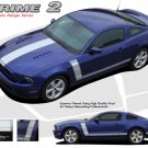 Retro Boss 302 Style Center Hood Side Graphics Decal Stripes 2013-2014 Mustang