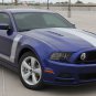 Retro Boss 302 Style Center Hood Side Graphics Decal Stripes 2013-2014 Mustang