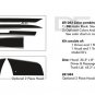 Split Hood Rear Quarter Side Trunk Decal Graphic Stripe 2008-2014 Dodge Avenger
