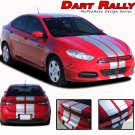 2013-2016 Dodge Dart Rally Racing Stripes Hood Vinyl Graphics Decals Striping