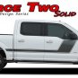 2015-2018 Force Two F-150 Solid Color Side Hockey Decals Stripes Vinyl Graphics