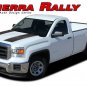 Split Rally Hood Vinyl Graphics Stripes 3M Decals 2014-2016 2017 2018 GMC Sierra