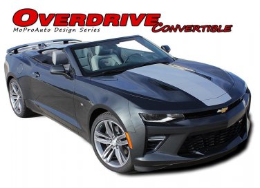 2016-2018 OVERDRIVE CONVERTIBLE Camaro Center Wide Racing Stripe Vinyl Graphic