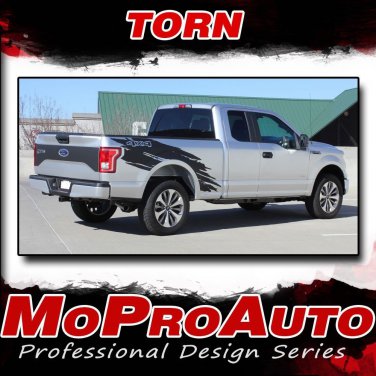 2015-2018 Ford Truck TORN Stripes Vinyl Graphics Stripes 3M Decals | PDS44778