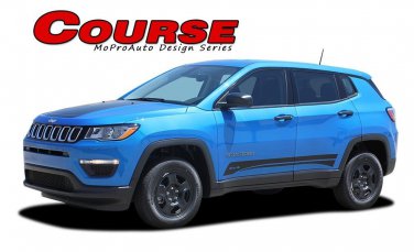 Course Vinyl Graphic Decal 3M Stripe Lower Rocker Door | 2017 2018 Jeep Compass