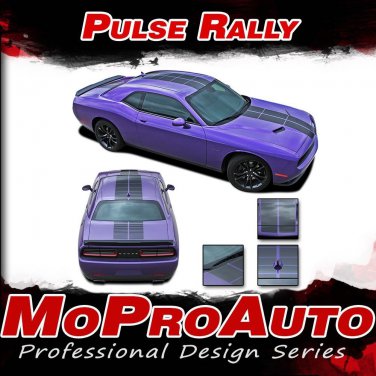 PULSE RALLY 2008-2016 Challenger Racing Stripe 3M Pro Vinyl Graphic Hood Decal