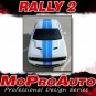 2017 Challenger RALLY 10" Inch Racing Stripe 3M Pro Vinyl Graphic Hood Decal 205
