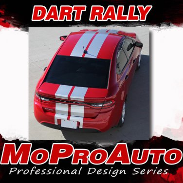 2015 Dodge Dart Rally Racing Stripes Hood Vinyl Graphics Decals Striping 862