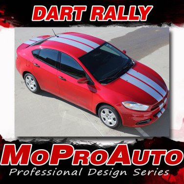 2016 Dodge Dart Rally Racing Stripes Hood Vinyl Graphics Decals Striping 851
