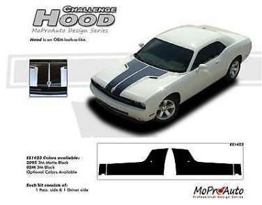 Split Dual Hood 3M Vinyl Graphic Decal Stripes 10 2011 2012 2013 2014 Challenger