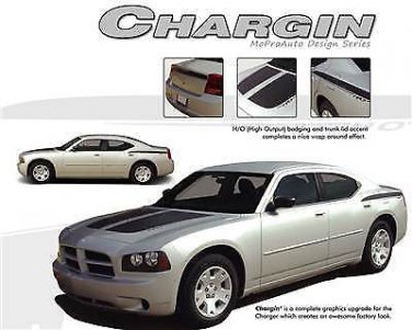 Split Hood Pro 3M Vinyl Graphics Stripe Decal H/O Rear 2006-2010 Dodge Charger