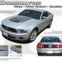 Solid Hood/ Spears/ Trunk Blackout/ 3M Decals Stripes Graphics 2010-2012 Mustang