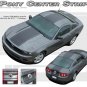 Pony Wide Middle Center Hood-Rear Bumper Stripe Decal Graphic 2010-2012 Mustang