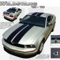Racing Rally 10" Hood Roof Trunk Stripes Graphics Decals fits 2005-2009 Mustang