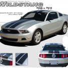 Racing Rally 10" Hood Roof Trunk Stripes Graphics Decals fits 2010-2012 Mustang