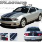 Racing Rally 10" Hood Roof Trunk Stripes Graphics Decals fits 2010-2012 Mustang
