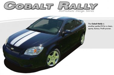 Rally Racing Hood Vinyl Graphics Stripes Decals fits Chevy Cobalt or Pontiac G5
