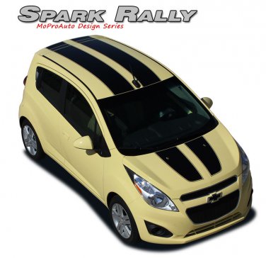 Chevy Spark 2013-2016 Rally Hood Roof Racing Stripes Vinyl Graphics Pro 3M Decal