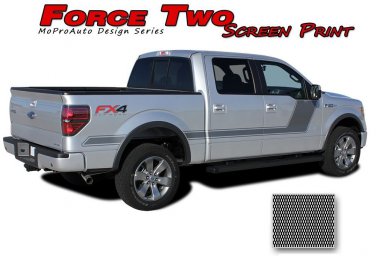 2015-2018 F-150 Force Two Screen Print Side Hockey Decals Stripes Vinyl Graphics