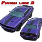 Redline Hood Rallye Racing Stripes Hood Decal Vinyl Graphic Challenger 2015-2018