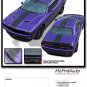 Redline Hood Rallye Racing Stripes Hood Decal Vinyl Graphic Challenger 2015-2018