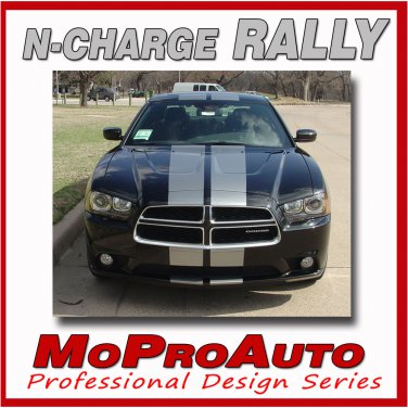 2011-2014 Dodge Charger N-CHARGE Racing Stripes Vinyl Decals 3M Pro | PDS1768