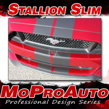 2015 2016 2017 Ford Mustang STALLION SLIM 7" Racing Rally Vinyl Graphic Stripes