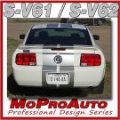 Mustang V6 Racing Rally Stripes Decals Graphics 2008 - 3M Pro Vinyl 587