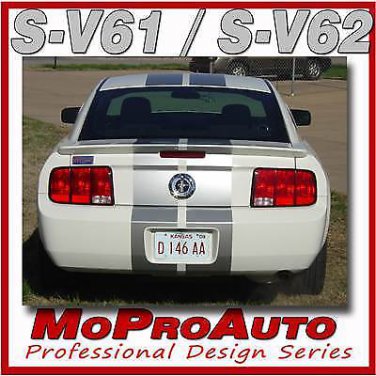 Mustang V6 Racing Rally Stripes Decals Graphics 2008 - 3M Pro Vinyl 587