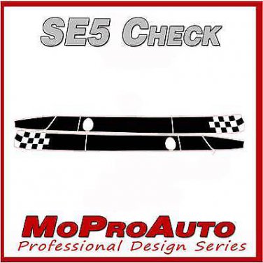 2011 Fiat 500 Pro Grade 3M Vinyl SE 5 CHECK Side Stripes Decals Graphics 013