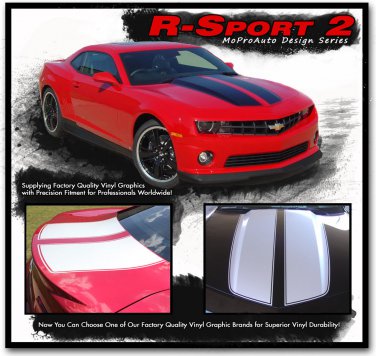 R-SPORT 2 Chevy Camaro 2014 OE Style Racing Stripe 3M Vinyl Graphic Decal LT1