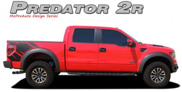 2R Raptor SVT Style Side Bed Graphics Decals Stripes 11 12 2013 2014 Ford Raptor