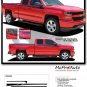 2016-2018 Silverado Upper Side Door Striping ACC Vinyl Graphics Decals Stripes