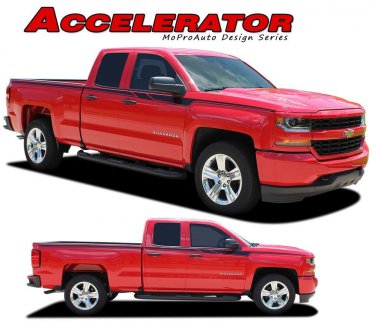 2017 Silverado Upper Side Door Striping Accent ACC Vinyl Graphic Decal Stripes
