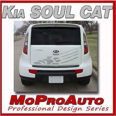 FITS KIA SOUL CAT Rear GRAPHICS 3M Pro Vinyl Stripes Decals * 2010 447
