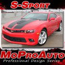S-SPORT Factory Style Rally Stripes Spoiler Graphics 3M Vinyl 2015 Camaro SS75