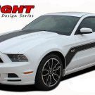 2013-2014 Ford Mustang Center Hood Hockey Body Stripes 3M Vinyl Graphic Decals