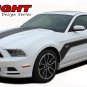2013-2014 Ford Mustang Center Hood Hockey Body Stripes 3M Vinyl Graphic Decals