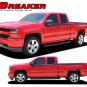 2016-2018 Silverado Upper Side Door Stripe BREAKER Vinyl Graphic Decal Stripe