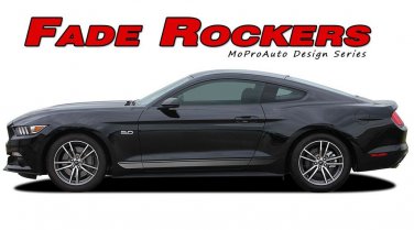 FADE ROCKERS Lower Door Panel Stripe Vinyl Graphic Decal Ford Mustang 2015-2017