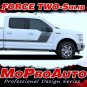 2015-2018 F-150 Solid FORCE TWO Color Side Hockey Decals Stripes Vinyl Graphics