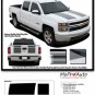 Chevy Silverado 2014-2015 RALLY 1500 3M Pro Vinyl Hood Tail Stripe Decal Graphic