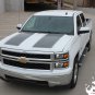Chevy Silverado 2014-2015 RALLY 1500 3M Pro Vinyl Hood Tail Stripe Decal Graphic