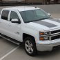 Chevy Silverado 2014-2015 RALLY 1500 3M Pro Vinyl Hood Tail Stripe Decal Graphic