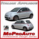 2011 Side Vinyl Stripes Fiat 500 SE APPLIQUE ITALIAN 3M PRO Decals Graphics 553