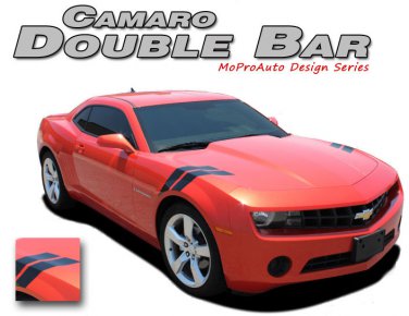 LeMans Hood Fender Hash Double Bar 3M Stripe Graphic Decal RS 2010-2013 Camaro