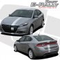 Euro Rally Racing Offset Hood Stripe Vinyl Decal Graphic 2013-2016 Dodge Dart
