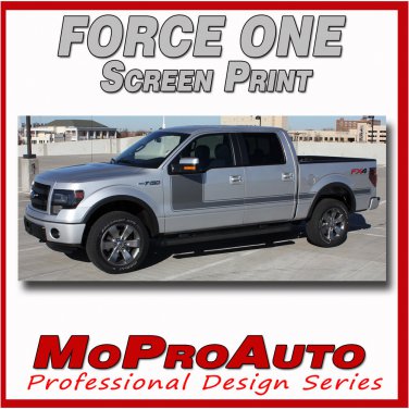 2013 F-150 FORCE ONE Screen Print Side Hockey Decals Stripes Vinyl Graphics 5KQ